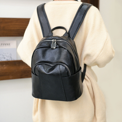 オーダーメイド アウトドア カジュアル レディース バックパック PU レザー ザッパー 閉塞 37*29*6cm