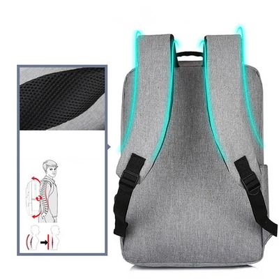 カスタムLOGO 男性用ラップトップバックサック ビジネスサック a dos 防水 オックスフォード バックパック USB付き学生用 バックパック