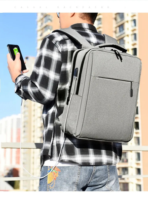 カスタムLOGO 男性用ラップトップバックサック ビジネスサック a dos 防水 オックスフォード バックパック USB付き学生用 バックパック