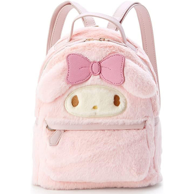 女の子のための可愛い毛皮毛皮犬 ミニバックサック 子供のためのダブルショルダーバッグ ギフト カワイ 学校のバックサック
